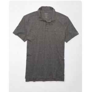American Eagle Outfitters Lived In Jersey Polo Gray